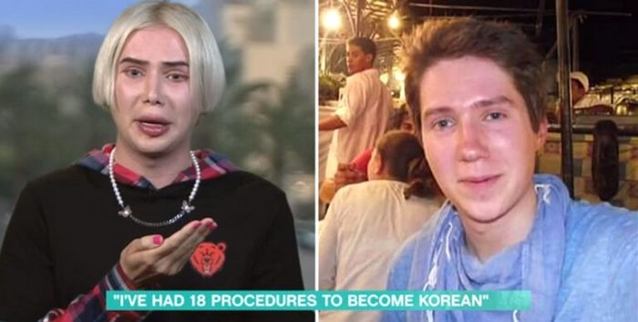 지민 닮고 싶어 성형 18번하더니 한국인 될 수 있다면 2년 ‘군 복무’도 하겠다는 영국 팬 (영상)