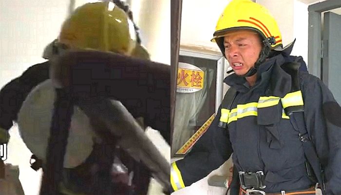 폭염에 ‘27kg’ 장비 메고 계단 10층까지 뛰는 훈련하는 소방관