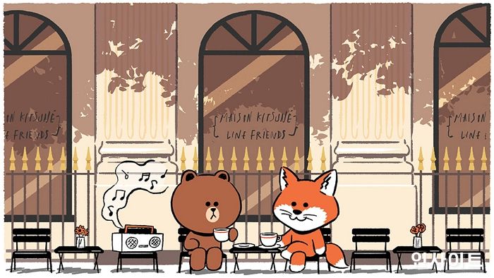 라인프렌즈, 프랑스 감성으로 전 세계 MZ 세대 및 패션 피플 사로잡을 ‘메종키츠네 X 라인프렌즈 컬렉션’ 글로벌 런칭