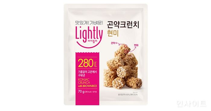 대상 라이틀리, 가벼운 간식 ‘곤약크런치 현미’ 출시