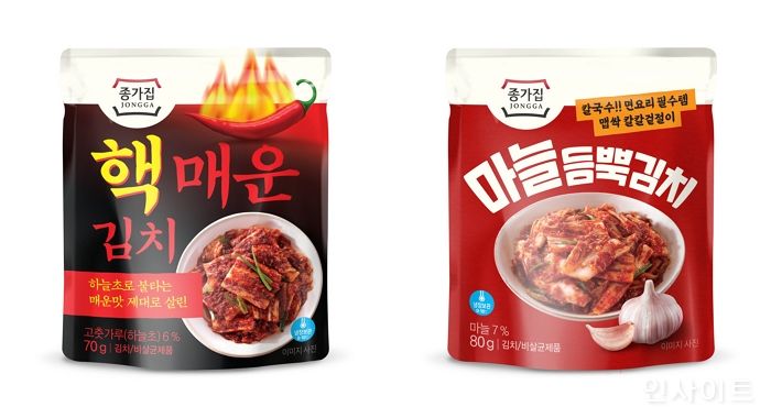 대상 종가집, 강력한 매운맛의 ‘핵매운 김치’·‘마늘듬뿍김치’ 출시