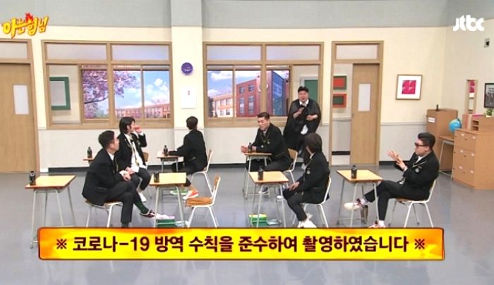 “방역 수칙을 준수하여 촬영했습니다” 자막만 띄우는 한국과는 다른 태국 방송 모습