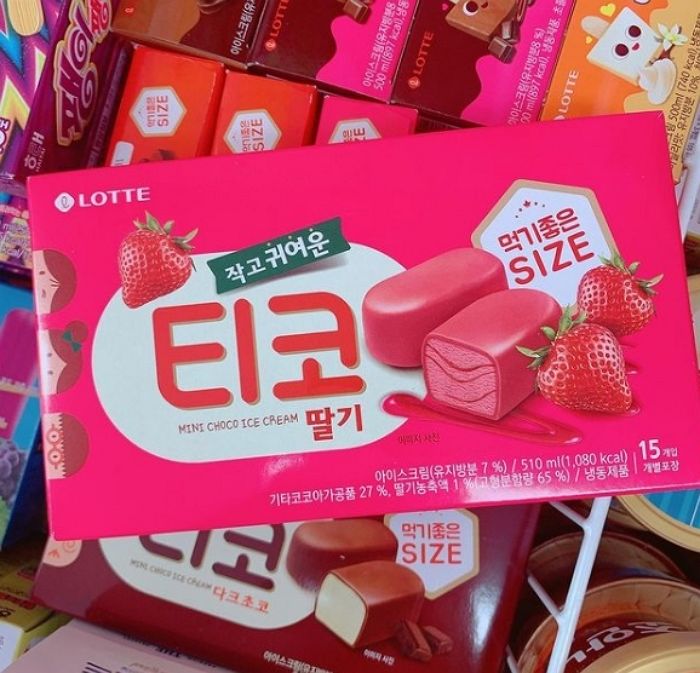 냉장고에서 야금야금 꺼내 먹기 좋은 추억의 아이스크림 ‘티코’ 딸기맛 나왔다