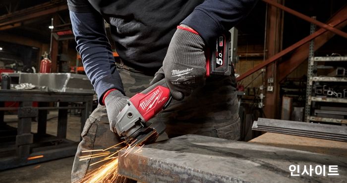 밀워키, 효율성 및 안전성 높인 ‘M18 FUEL 5인치 앵글 그라인더’ 3종 출시