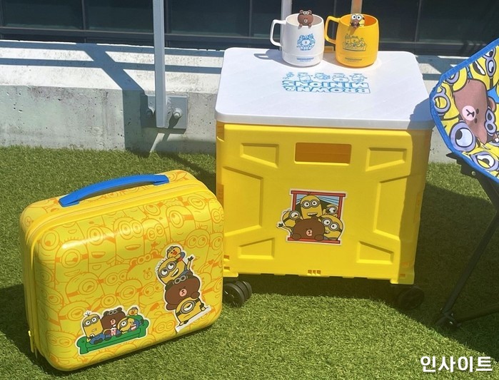 옆 텐트에서 말 걸 정도로 너무 귀여운 ‘미니언X라인프렌즈’ 캠핑템