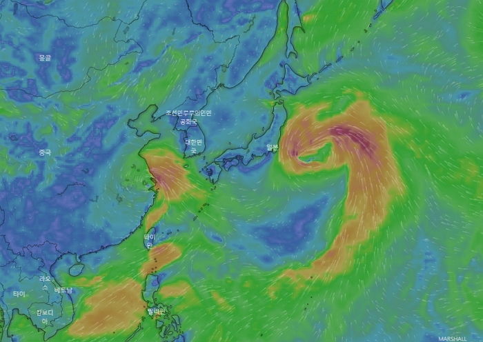 제6호·제8호 태풍 동시에 중국 상하이·일본 센다이 강타한다