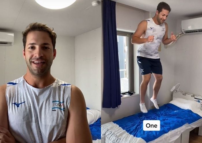 골판지 침대에서 성관계 할 수 있는지 ‘여러 명’이서 확인해 본 야구선수 (영상)