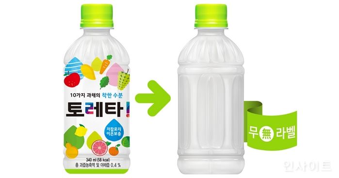 코카-콜라사, ‘토레타!’ 라벨프리 출시로 무라벨 제품 확대