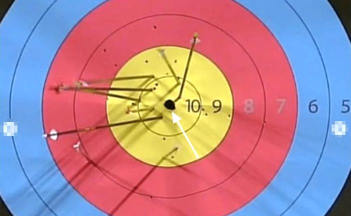 올림픽 양궁 과녁 정중앙에 있던 ‘중계 카메라’가 어느 순간 사라진 이유
