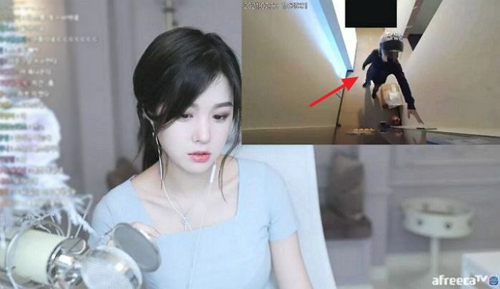 헬멧 쓰고 새벽마다 집 앞 찾아오는 ‘스토커’ CCTV 박제해 방송으로 공개한 BJ 릴카