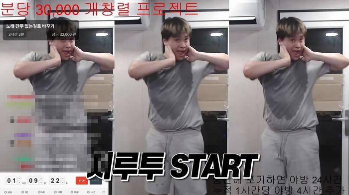 ‘제로투 댄스’ 5시간 추고 시청자한테 받은 돈 ‘천안함 재단’에 기부한 유튜버 오킹 (영상)