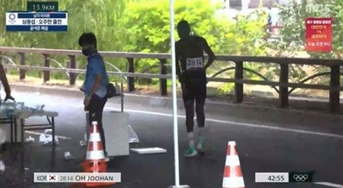“찬물을 끼얹네요”···부상으로 경기 포기한 오주한에 MBC 해설위원이 한 말
