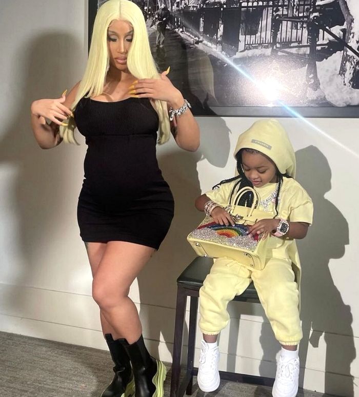 7억원대 버킨백+다이아몬드 풀착장 자랑한 카디비 3살 딸 컬쳐