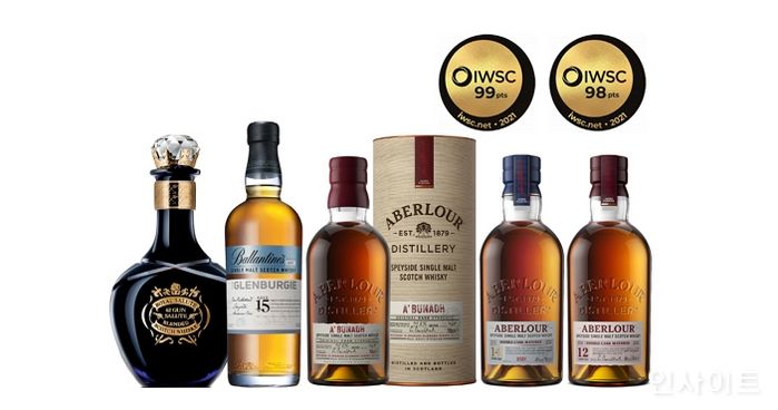 페르노리카, ‘발렌타인·로얄살루트·아벨라워’ 등 국제주류품평회 IWSC서 25관왕 수상 영예