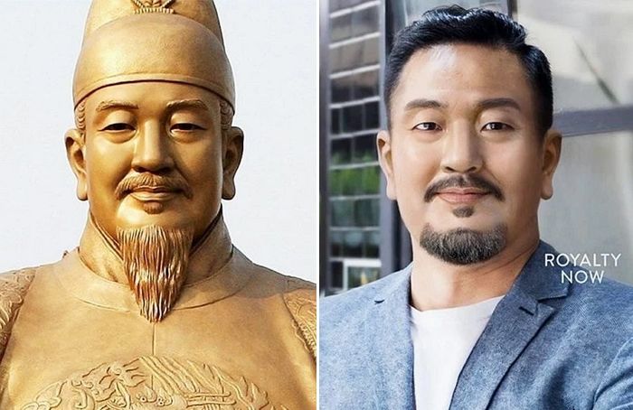 인자한 모습의 세종대왕님 얼굴을 현대의 모습으로 보정해봤다