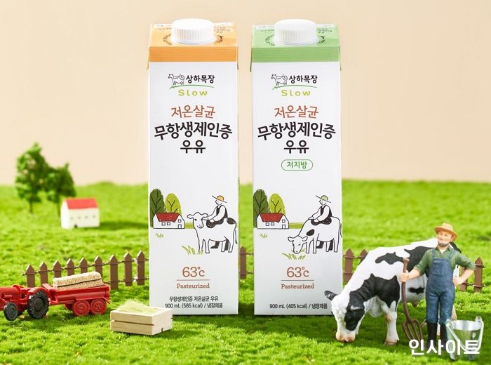 상하목장, 저온살균 무항생제인증 우유 후레쉬팩 출시