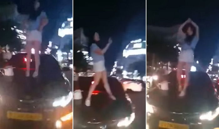 “내 몸 손대면 고소”...택시 위에서 구두 신고 마구 날뛴 울산 만취녀 (영상)