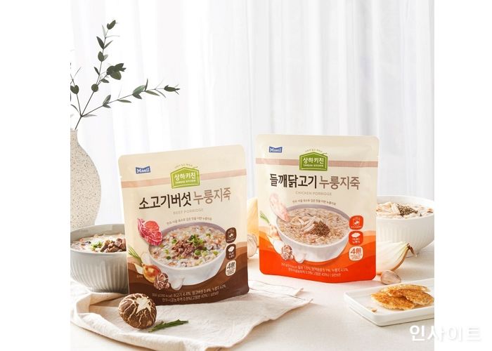 매일유업 HMR브랜드 상하키친, 신제품 누룽지죽 2종 출시