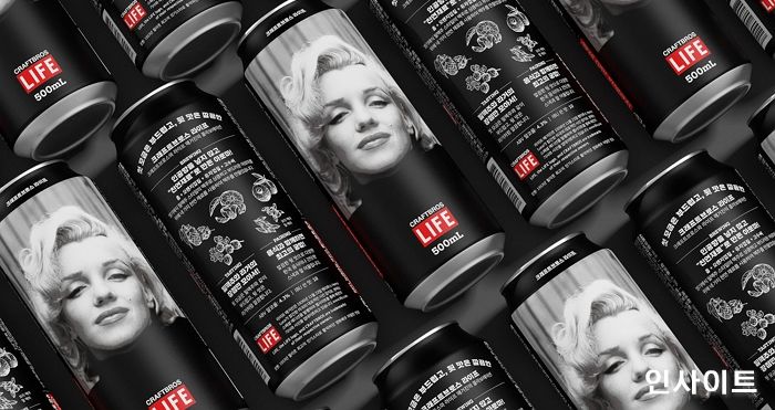 크래프트브로스, 세기의 연인 얼굴 담은 ‘마릴린먼로 맥주’ CU 단독 출시