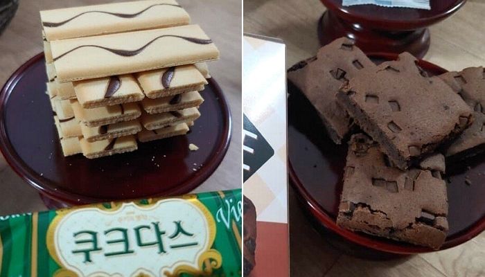 조상님 한과 말고 더 맛있는 거 드시라며 ‘칙촉+쿠크다스’ 올린 현대식 차례상
