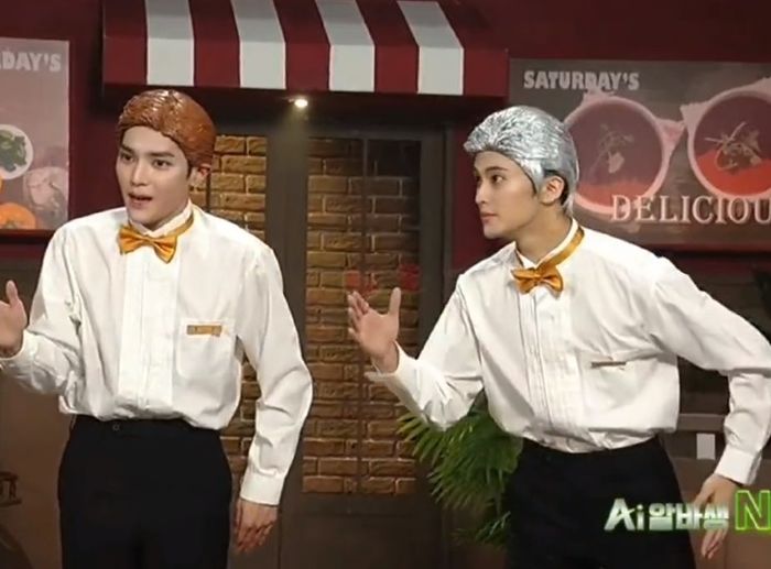 어제자 ‘SNL’서 갑질하는 알바 선배에 삐친 AI 연기하고 반응 터진 NCT127 마크X태용