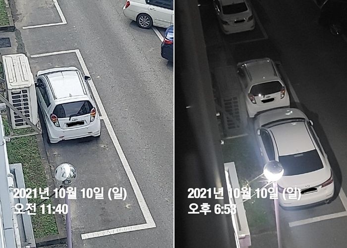 저녁에 오는 SM5 자리 맡아놓으려고 매일 ‘2칸 주차’하는 스파크 운전자