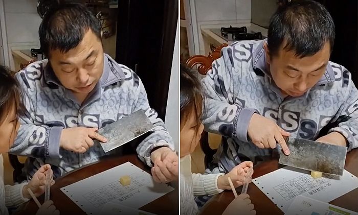 딸 수학 공부시키던 아빠가 ‘부엌 칼’까지 동원한 이유