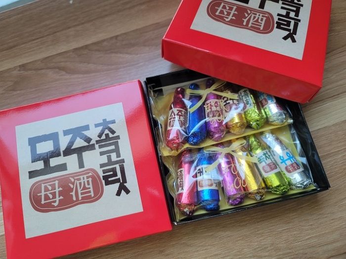 초콜릿 속에 찐 소주 들어있어 주당 친구에게 딱인 달콤쌉쌀 ‘소주 초콜릿’