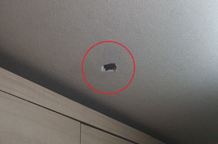“이 세제 넣고 설거지 중 텀블러 뚜껑이 ‘뻥’ 폭발해 천장에 구멍이 났습니다”