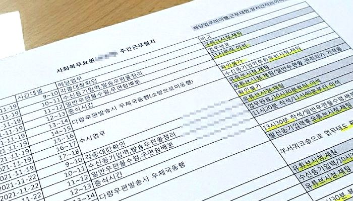 사회복무요원이 실시간 ‘감시’당한다며 공개했다가 역풍 맞은 근무일지