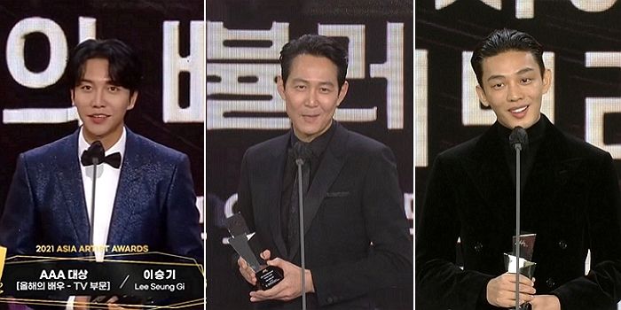 2021 ‘AAA’ 시상식 올해의 배우 대상은 ‘이정재, 유아인, 이승기’