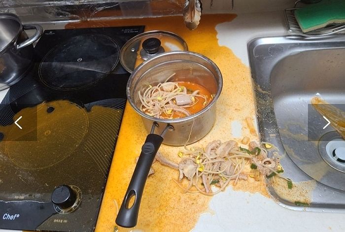 배달받은 내장탕 실수로 엎어놓고 분풀이로 ‘별점 1점’ 테러한 빌런