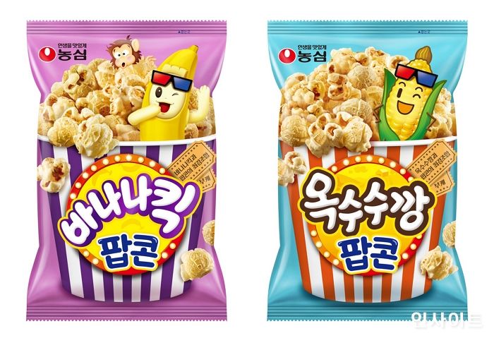 농심, 바나나킥·옥수수깡 팝콘 출시