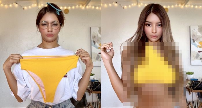사이즈 잘못 주문한 ‘팬티’ 버리기 아까워 뒤집어 상의로 입어봤다