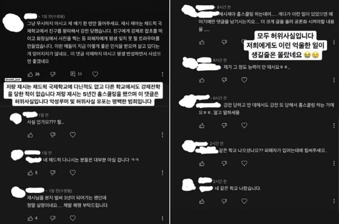 “잡초 먹이고 왕따 시켜 강제전학”...이동국 딸 재시·재아, 학폭 의혹에 반박