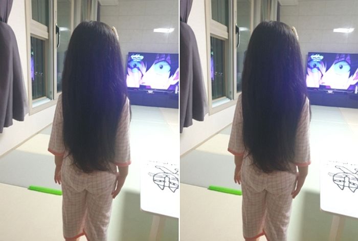 소아암 어린이들 위해 태어나 쭉 기른 머리카락 싹둑 잘라 기부한 4살 아기 천사