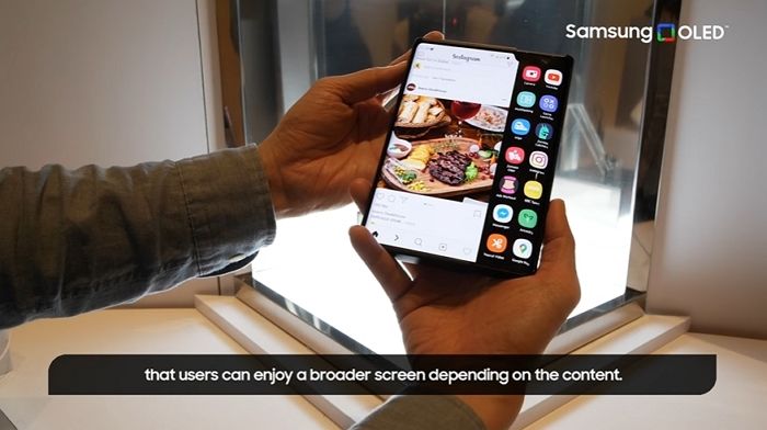 삼성이 새로 공개한 가로로 화면 크기 넓어지는 ‘플렉스 슬라이더블’ 기술 (영상)