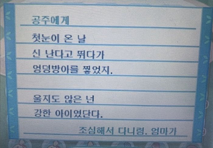 “공주에게. 엄마가”...故 최진실 딸 최준희가 공개한 애틋한 편지