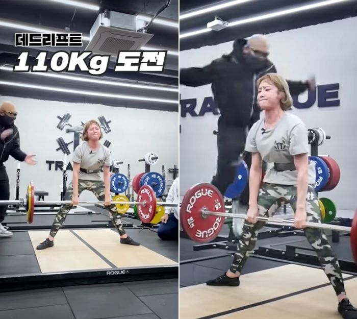 몸무게 52kg인데 데드리프트 110kg 성공한 헬스 유튜버 심으뜸 (영상)