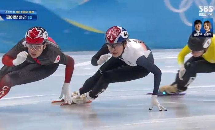 쇼트트랙 김아랑, 여자 1000m 경기서 접전 끝에 아쉽게 탈락