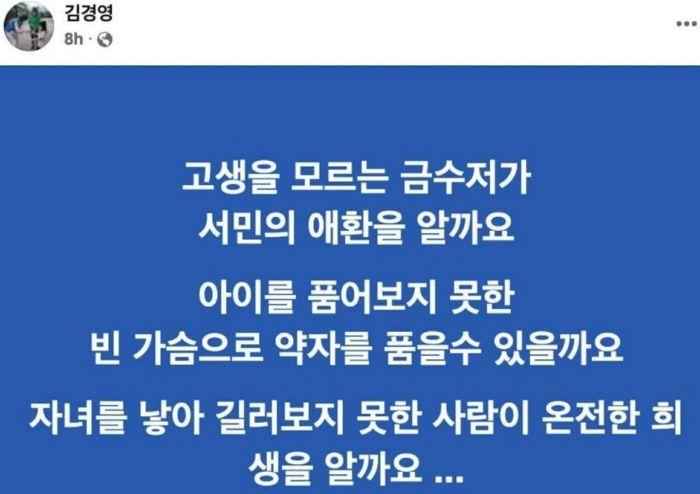 “아이 못 품어본 빈 가슴”...자녀 없는 난임부부 비하한 민주당 시의원