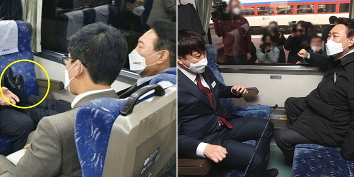 기차 윤석열 전주→여수 기차