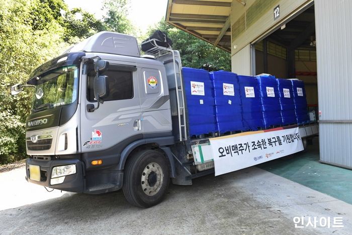 오비맥주, 동해시 산불 피해 지역에 생수 1만 2천병 긴급 지원