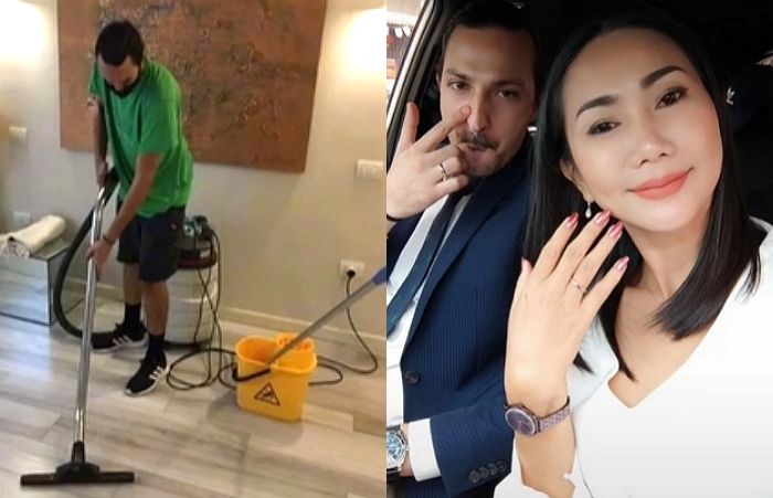돈만 보는 여성들 때문에 ‘청소부’라 속이고 온라인으로 ‘찐사랑’ 찾는 회사 사장 아들 (영상)