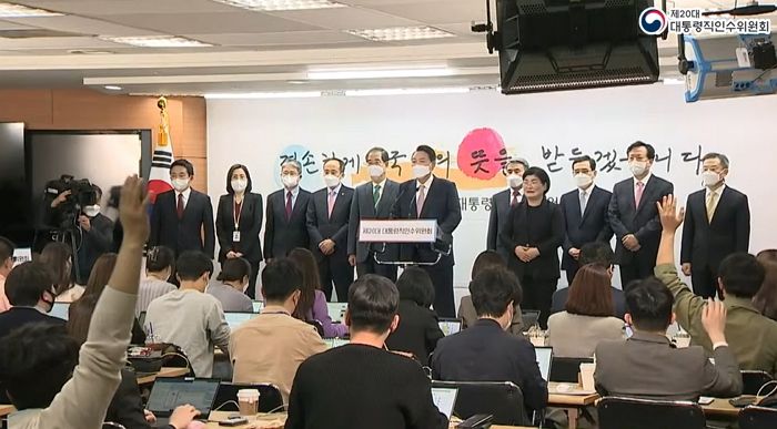 윤석열 대통령 당선인, 내각 인선 8명 최종 발표