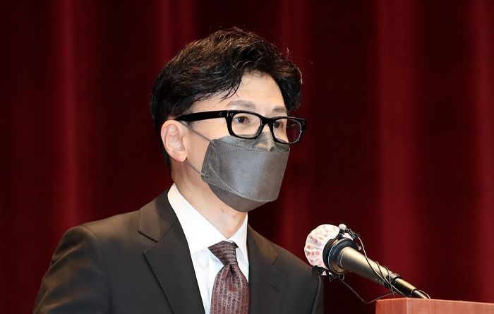 패피 한동훈 법무부 장관이 취임식 때 맨 ‘훈민정음 넥타이’의 반전 가격