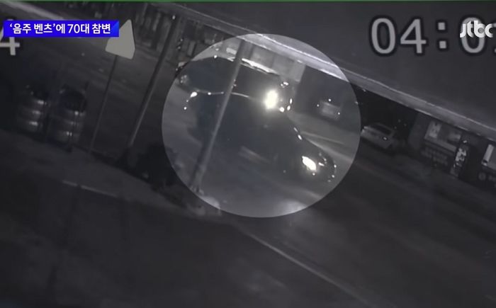 만취 상태로 신호 무시하고 달리다가 횡단보도서 할아버지 친 20대 ‘벤츠남’ (영상)
