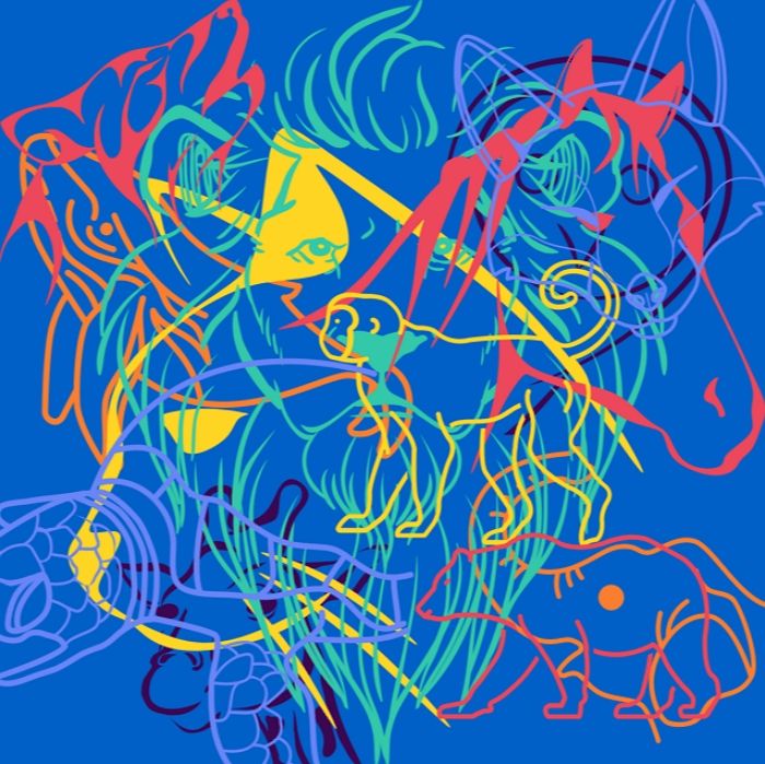 다음 그림에 ‘숨어있는 동물’은 모두 몇 마리일까요?