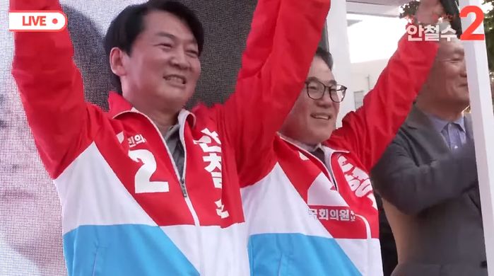 인천 계양을 간 안철수, 이재명 향해 “저희 동네서 주민 한 분 도망쳐서 찾으러 왔다”