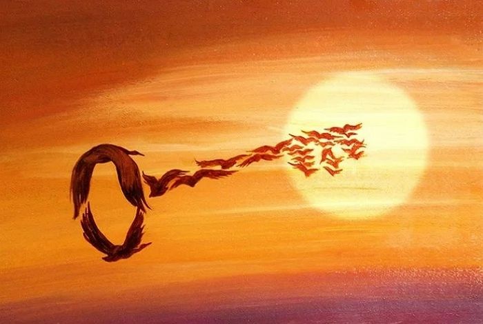 이 그림에서 날아가는 ‘새떼’ 먼저 보이면 당신은 오늘만 사는 ‘자유로운 영혼’